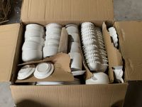 Vente Directe Usine par Carton en Gros, Prix Bas, Vaisselle de Table en Céramique Blanche en Stock : Assiettes, Plats et Bols en Porcelaine