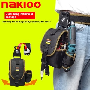 Custom Portable Oxford <b>Waterproof</b> <b>Zipper</b> Waist Bag for Electricians Multifunctional Quick-hanging Instrument Tool Case for - Product Image 5