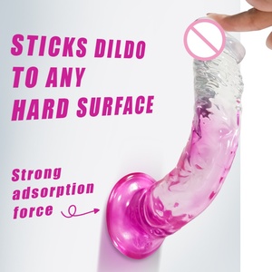 Dildo de Cristal Realista Gigante, Impermeable y Ecológico, con Degradado de Color, de Silicona Suave, Juguete Sexual Femenino para Mujeres, Venta al Por Mayor - Product Image 4