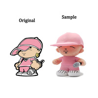 Fabricant d'usine de jouets en peluche sur mesure pour filles poupées en peluche douce mini petites tailles tissu de coton PP broderie pondérée
