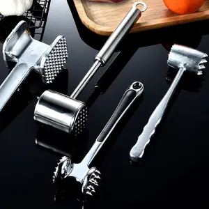 Meat Tenderizer Dual-Sided Nails Meat Mallet Meat Hammer Used for Steak Chicken Fish Handle with Holes for Hanging