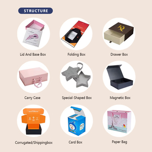 Boîtes en carton ondulé colorées avec estampage à chaud or et argent, pour emballage rigide <span class=keywords><strong>rouge</strong></span> de stylos, d'avions et de perruques - Product Image 6