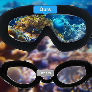 סיליקון אחד-קטע מים אטמי אוזניים קליפים אף קליפים למירוצי שחייה למבוגרים עם אנטי ערפל לגברים electroplating - Product Image 4