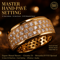 Bague Hip Hop Tendance en Laiton, Bijoux en Laiton, Bague Iced Out 5A CZ, Bagues de Luxe Personnalisées en Moissanite et Diamant pour Hommes et Femmes