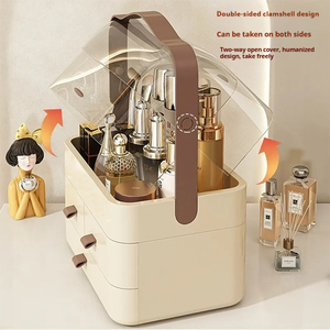 Organizador Rectangular para Maquillaje Caja de Almacenamiento de Cosméticos Contenedor de Escritorio Cajón para Productos de Belleza y Cuidado de la Piel - Product Image 4