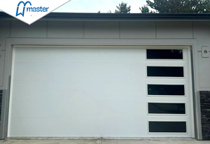 <span class=keywords><strong>Porte</strong></span> de <span class=keywords><strong>garage</strong></span> <span class=keywords><strong>sectionnelle</strong></span> à ouverture verticale en acier galvanisé noir de haute qualité, fabrication directe d'usine - Product Image 2