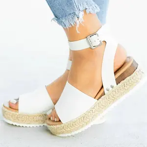 Sandalias de verano para mujer, zapatos bonitos, 2019