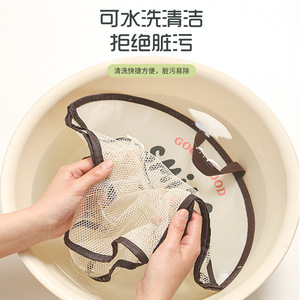 Good Mood Mesh <b>Storage</b> Bag Oval Hanging Organizer For Wardrobe <b>Clothes</b> Accessories <b>Storage</b> Non Woven Fabric Hook Type - Product Image 3