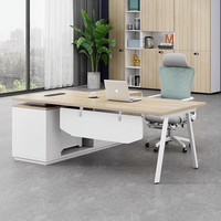 Scrivania Direzionale Moderna Intelligente Regolabile in Legno con Telaio in Acciaio Inossidabile Design Convertibile ed Estensibile