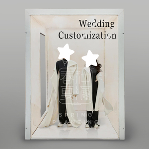 hot sell wedding party decoration event supplies acrylic magazinebooth box backdrop stand wedding photo box