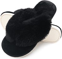 Chaussons d'intérieur en peluche pour femmes, respirants, en EVA, à bout ouvert, en fausse fourrure, pour spa, vente en gros