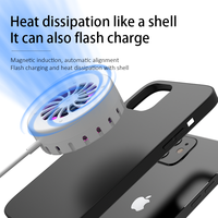 Ventilateurs de refroidissement de chargeur rapide sans fil magnétique portable 15W pour iPhone et appareil photo