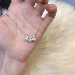 Collar de Encaje de Pestañas de Plata Pura S925 con Proceso Láser Italiano, Diseño de Nicho, Estilo Antiguo de Moda, Collar con Cierre de Perlas - Product Image 5