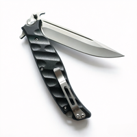 Cuchillo Plegable Multifuncional de Alta Dureza para Supervivencia en la Naturaleza, Hoja de Acero Inoxidable, Cuchillo Táctico EDC de Apertura Lateral