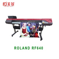 Tiendas de impresión y empresa de publicidad Impresora de inyección de tinta ecológica Impresora de inyección de tinta original Roland Rf640 de segunda mano 8 cartuchos de tinta