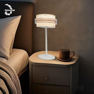 Thẩm mỹ hiện đại bền Acrylic + sắt 5W Ba cấp độ mờ điều khiển độ sáng biến đổi dẫn đèn bàn hiện đại - Product Image 3