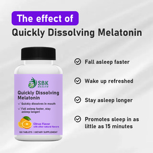 Tabletas de Melatonina de Disolución Rápida OEM/ODM: Duermas Más Rápido, Te Despiertas Más Fresco, Te Duermes Más Rápido y Te Mantienes Dormido por Más Tiempo - Product Image 2