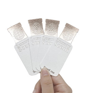 Benutzer definiertes Logo Parfüm Blotter Teststreifen Geprägtes Logo Parfümst reifen <span class=keywords><strong>Sniff</strong></span> Parfüm Test papier mit Logo-Druck - Product Image 4