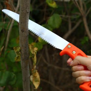 Sierra de mano para jardín Jiu Yilang, hoja fija de 255 mm, hoja de acero, mango de plástico para cortar ramas de árboles frutales - Product Image 1