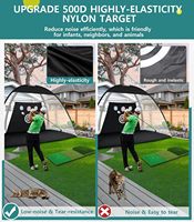 Kit Complet d'Entraînement de Golf avec Filet et Tapis de Pratique 10x7FT, Accessoires Inclus, pour Teeing et Chipping en Extérieur