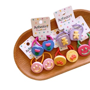 Accessori per ragazze bambini colorati Doodle Flower Hair Ties For Kids Set Bekyoot elastici per capelli per bambini Pigtail - Product Image 1