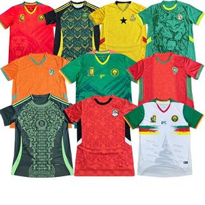 サッカーユニフォーム 2526 アフリカ カメルーン モロッコ コートジボワール エジプト ホーム＆アウェイ メンズ ナショナルチーム トレーニングジャージ メッシュ - Product Image 1