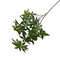 Tanaman Hijau Buatan Lily Bamboo Lucky Leaf Tahan Air untuk Dekorasi Luar Ruangan, Hiasan Rumah, dan Rangkaian Bunga Pernikahan