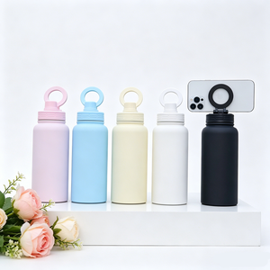 Botellas de Agua Deportivas al por Mayor, Aisladas al Vacío, de Acero Inoxidable de Grado Alimenticio, para Sublimación, con Tapa Magnética - Product Image 4