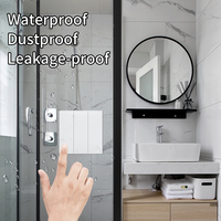 Interrupteur mural cinétique intelligent auto-alimenté étanche de haute qualité 10A pas de câblage pas de batterie interrupteur d'éclairage Standard UK/EU RF433