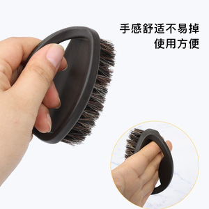 Shoe Cleaning Brush Horse Hair <b>Plastic</b> Handle Stain Removal For Household <b>Kitchen</b> Use - Product Image 5