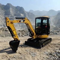 Mini-excavatrice sur chenilles Caterpillar 3 tonnes 303CR 303CCR d'occasion, très demandée
