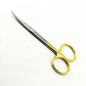 Ciseaux chirurgicaux Odontomed 2011 de qualité supérieure, en carbure de tungstène, 4 1/2 pouces, courbés et tranchants, pour pansements professionnels - Product Image 1