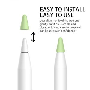 Housse de protection pour pointes de crayon <span class=keywords><strong>Apple</strong></span>, 8 paquets de couleurs, en Silicone, caoutchouc, antidérapantes, couverture de protection pour tout-petits, 1/<span class=keywords><strong>2</strong></span> - Product Image 4