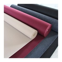 Tapis de porte antidérapant en polyester, moquette de bureau, de bureau, commercial, noir, en velours gris
