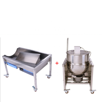 Nouvelle machine industrielle automatique à air chaud au gaz 220V en acier inoxydable 304 pour la fabrication de maïs soufflé caramel à vendre