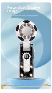 Ventilateur portable rechargeable avec crochet pour supporter de football, Coupe du Monde de football USA 2026, idéal pour l'extérieur et la table - Product Image 2