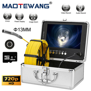 Caméra d'<span class=keywords><strong>inspection</strong></span> <span class=keywords><strong>de</strong></span> tuyau 20M 13MM 720P 9 "écran 16GB TF carte 6PCS While Light Video Endoscope <span class=keywords><strong>Camera</strong></span> 90 ° Sewer <span class=keywords><strong>Camera</strong></span> - Product Image 2