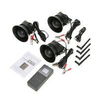 Appels électroniques de chasse pour canards, oies, corneilles, cailles avec chants d'oiseaux, lecteur MP3, haut-parleurs intégrés durables de 50 W, alimentation 12 V, plastique