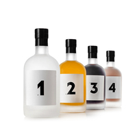 Bouteille de 700ml Rhum Whisky Vente en gros 700ml Gin Liqueur Bouteille de rhum ronde Fournisseurs