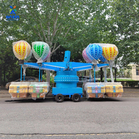 Silla Voladora Móvil Samba con Remolque, Atracción Portátil para Ferias de Diversiones, Equipamiento de Carnaval para Niños