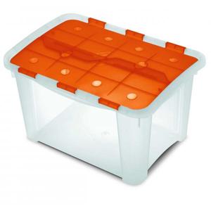 TERRY - 1002592 Boîte multifonctionnelle avec couvercle à charnière Orange/Transparent-BOÎTES MULTIPURPOSES EAN 8005646925924 - Product Image 1