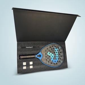 PATSSPORT 2026, Venta al por Mayor, MOQ Personalizado, Caja de Regalo Magnética de Cartón Rígido para Raqueta de Pádel, <span class=keywords><strong>Bandeja</strong></span> de Espuma Negra Personalizada - Product Image 2