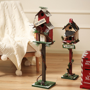 <strong>Christmas</strong> Decorations American Style Indoor Bird's Nest Ornaments Large Outdoor Courtyard Mailbox <strong>Christmas</strong> Scene Shooting Props - Product Image 3