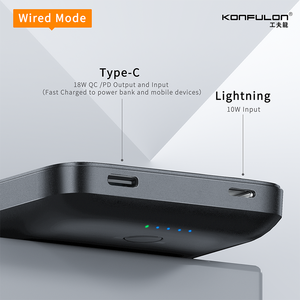 ผลิตภัณฑ์มาแรงปี 2024 แบตสำรองขนาดเล็ก 5000mah แบบแม่เหล็ก รองรับการชาร์จไร้สาย Pd15w Max Type-C สำหรับ <span class=keywords><strong>iPhone</strong></span> - Product Image 2