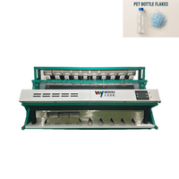 Machine de tri des flocons de bouteilles PET avec caméra CCD couleur intégrale pour le tri des déchets plastiques, fabriquée en Chine