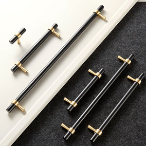 Personalizzazione semplici mobili in ottone manici lunghi T-bar oro nero <span class=keywords><strong>per</strong></span> guardaroba armadio armadio armadio tira <span class=keywords><strong>maniglie</strong></span> DC-2570 - Product Image 5