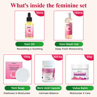 Aromlife Kit de Soin Yoni Meilleures Ventes, Gel Vaginal Lavant, Huile Yoni et Savon Féminin pour l'Hygiène Intime des Femmes