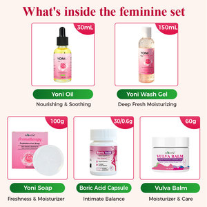 Aromlife Kit de Soin Yoni Meilleures Ventes, <span class=keywords><strong>Gel</strong></span> Vaginal <span class=keywords><strong>Lavant</strong></span>, Huile Yoni et Savon Féminin pour l'Hygiène <span class=keywords><strong>Intime</strong></span> des Femmes - Product Image 3