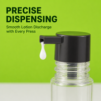Bouteilles en plastique transparentes PET de 60 ml à large ouverture, vides, pour emballages de capsules, soins de la peau, pilules