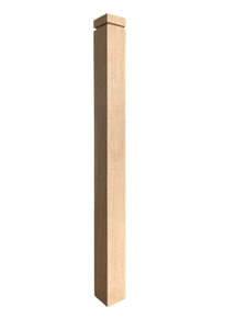 Poteau de balustrade en bois massif pour escalier moderne, accessoires de mobilier d'escalier - Product Image 2